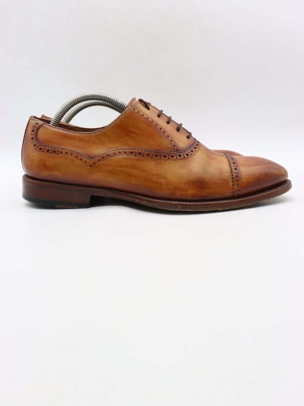 Magnanni Eliiott  Shoes Dress Derby Cap Toe Men's Size 9 M Brown Leather Lace Up